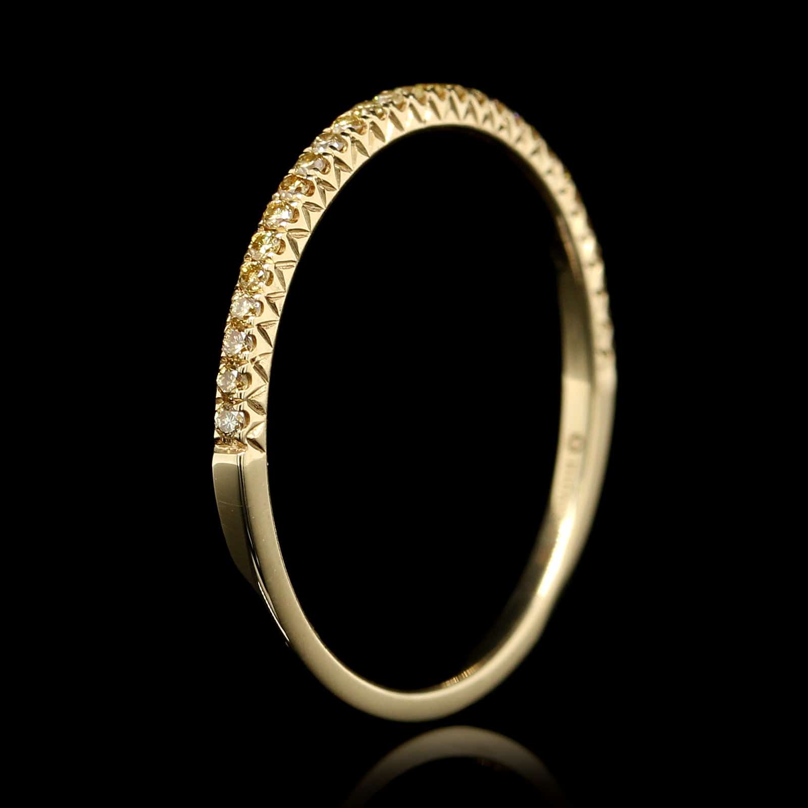 Hidalgo 18k Yellow Gold Estate Yellow Diamond Band