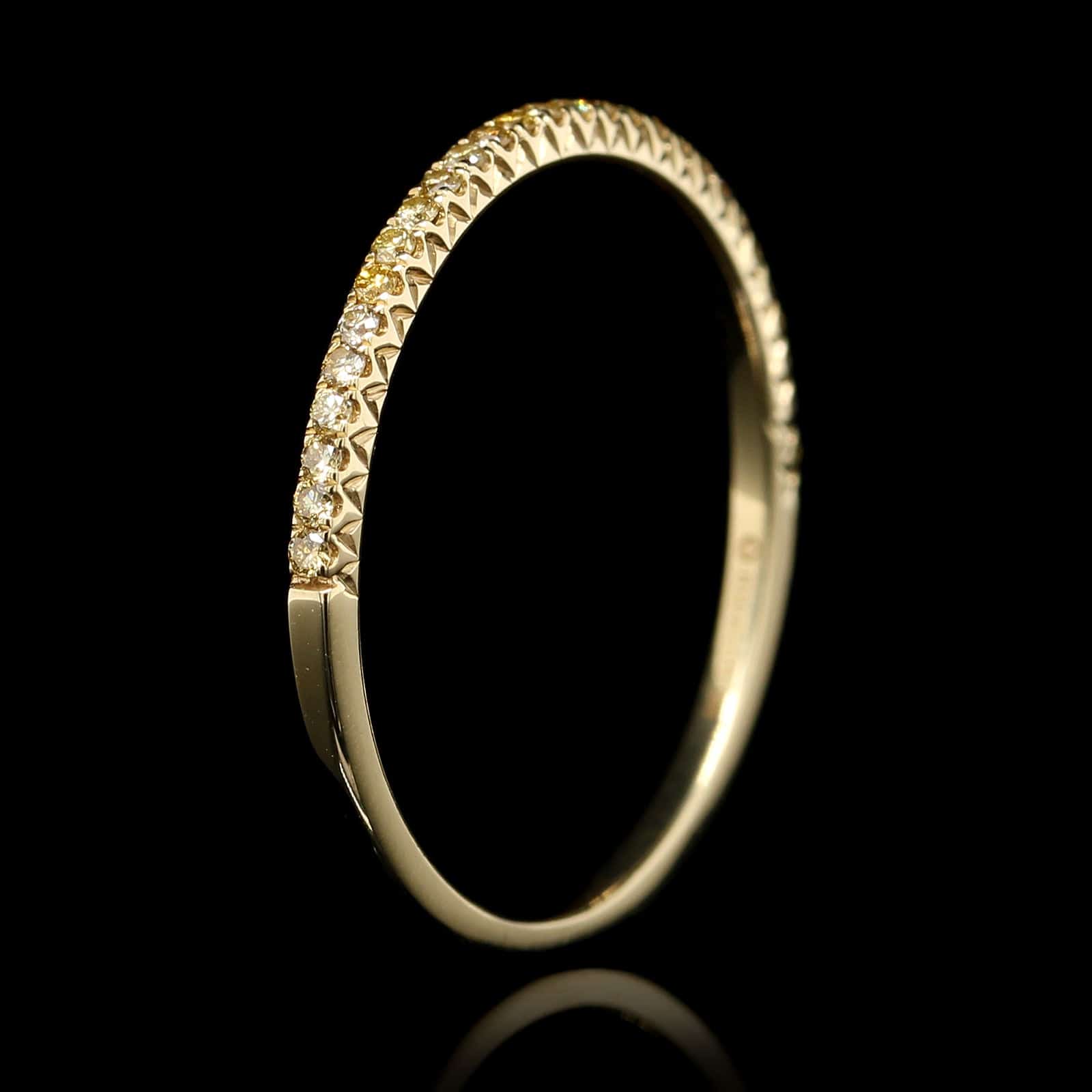 Hidalgo 18k Yellow Gold Estate Yellow Diamond Band