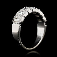 14K White Gold Estate Diamond Band