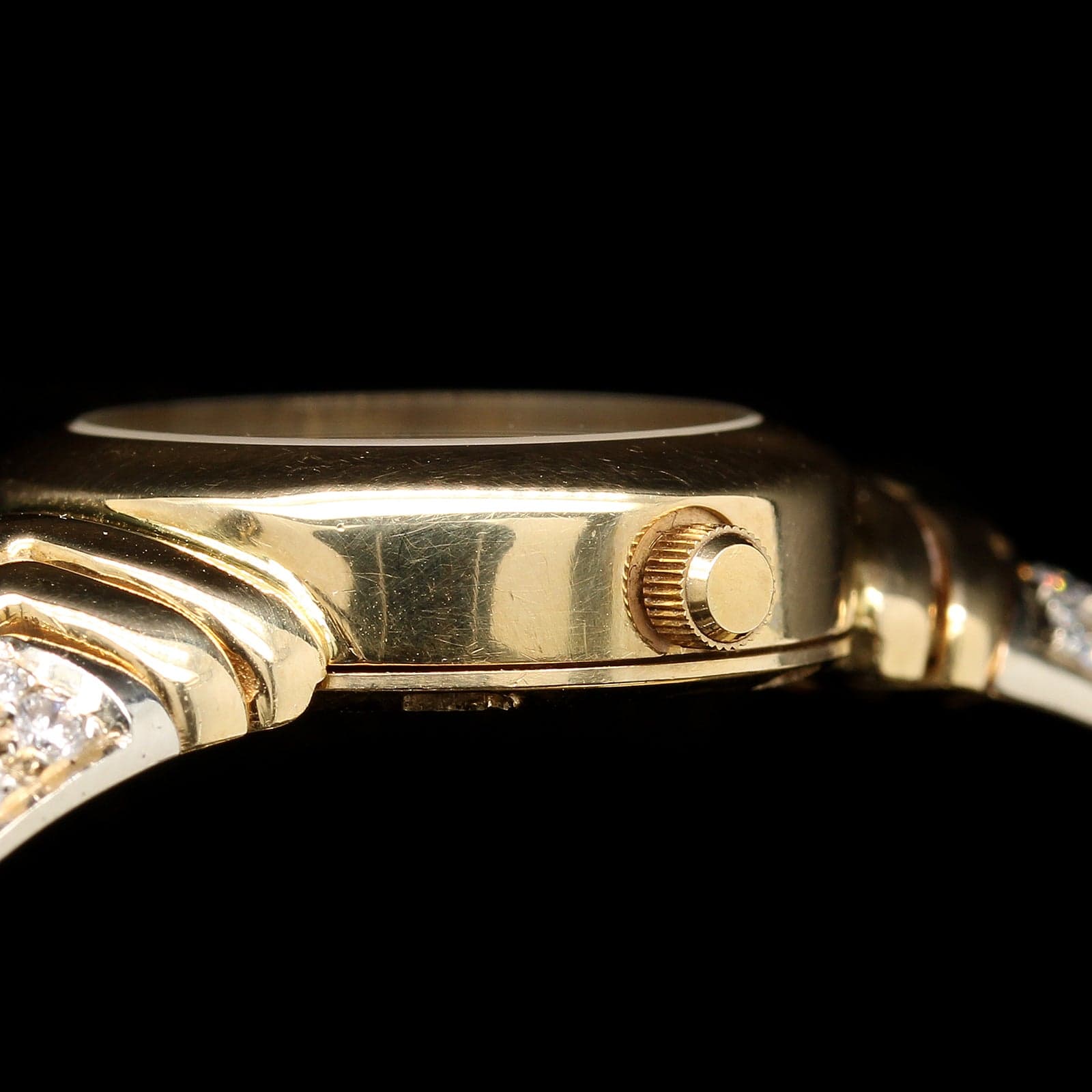 18K Two-tone Gold Estate Diamond Wristwatch