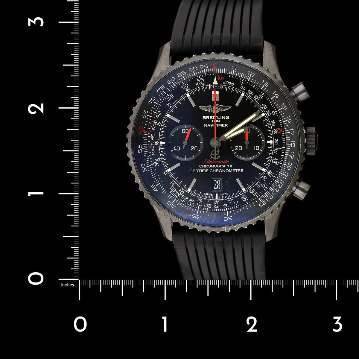 Breitling navitimer 01 blacksteel hot sale