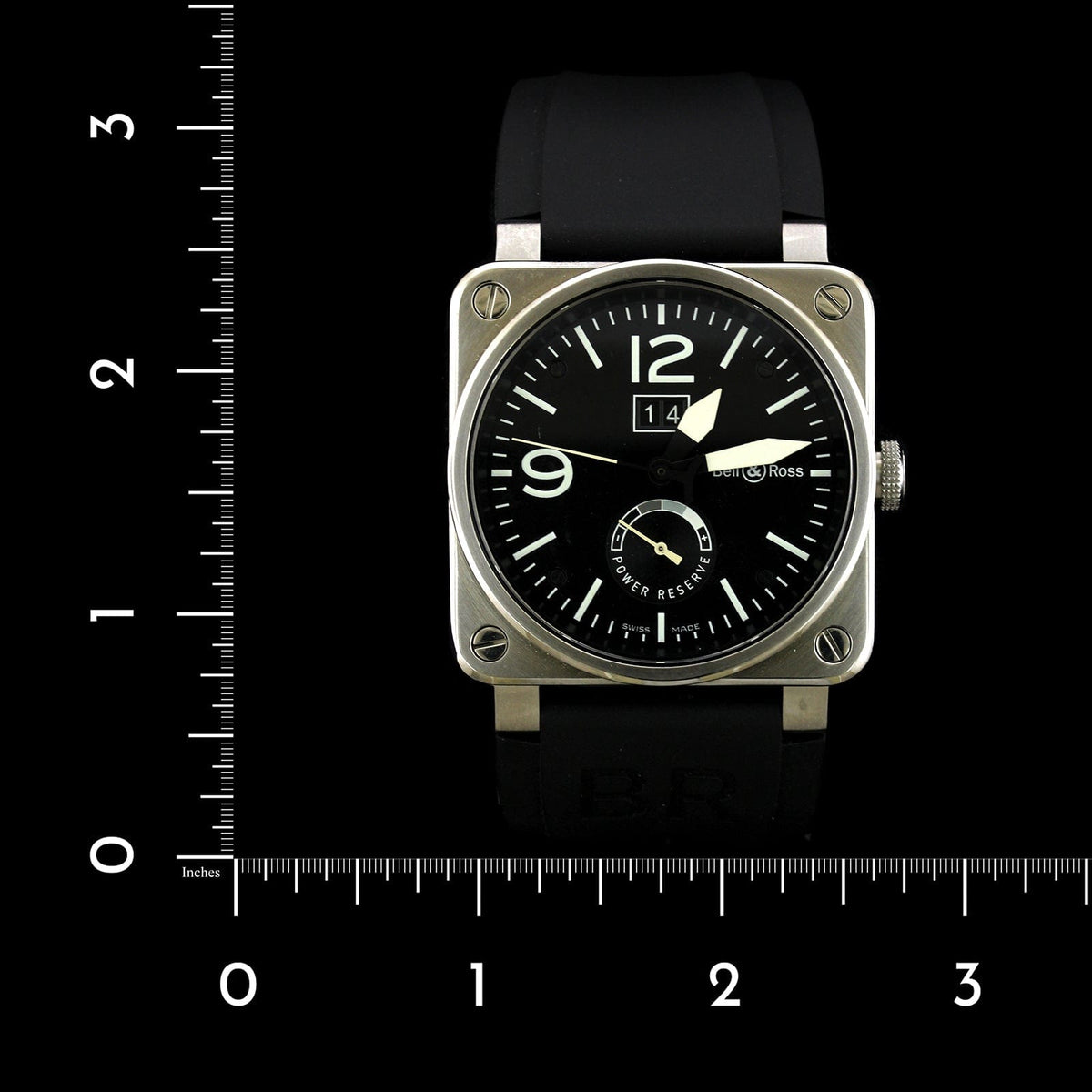 Bell & Ross Steel Aviation Grand Date Estate Wristwatch