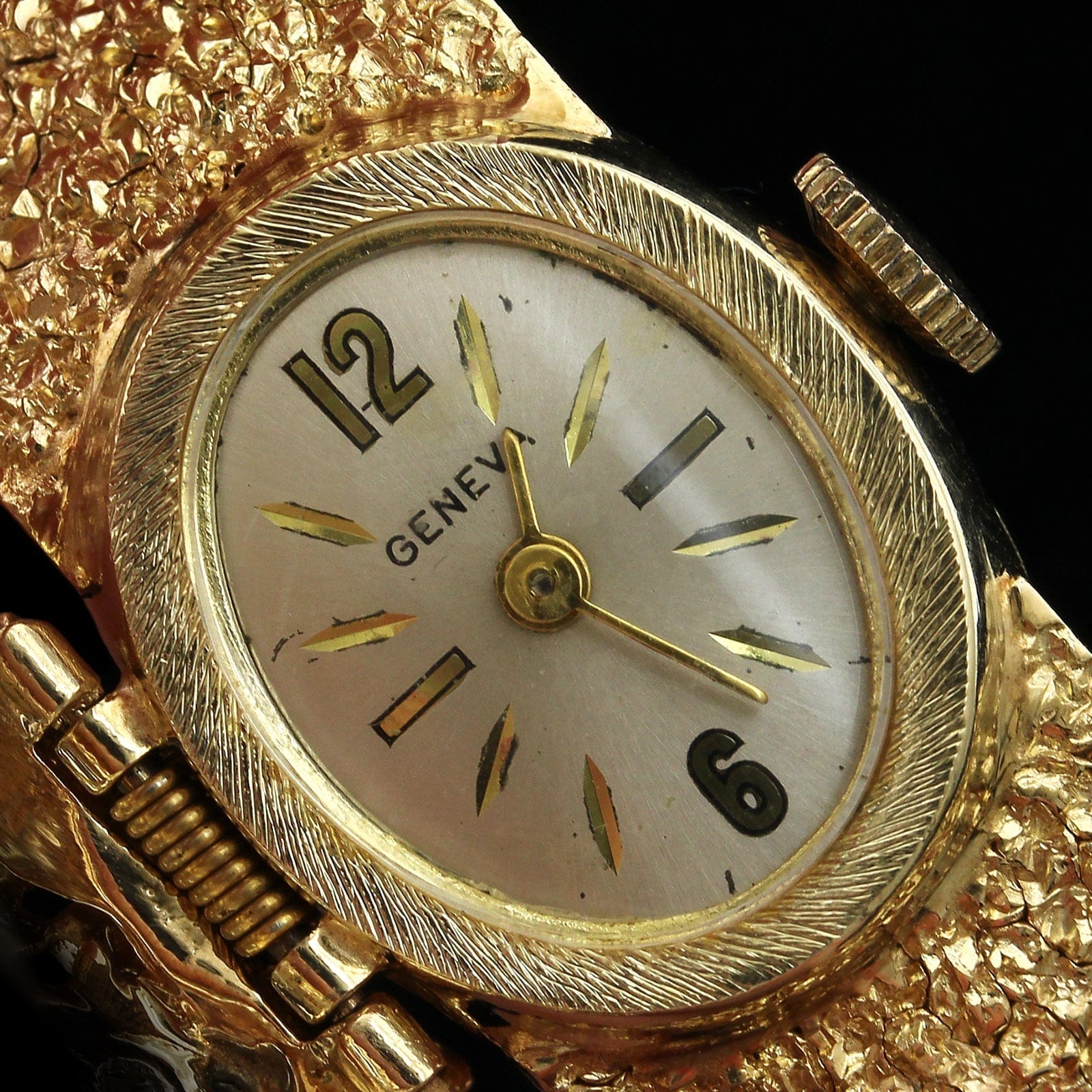 14K Yellow Gold Estate Diamond Covered Wristwatch, 14K Yellow Gold, Long's Jewelers