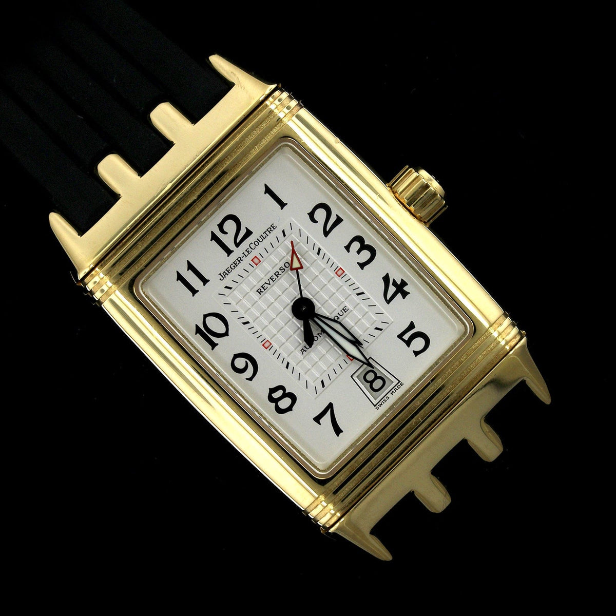 Jaeger LeCoultre 18K Yellow Gold Reverso Grand Sport Estate Wristwatch