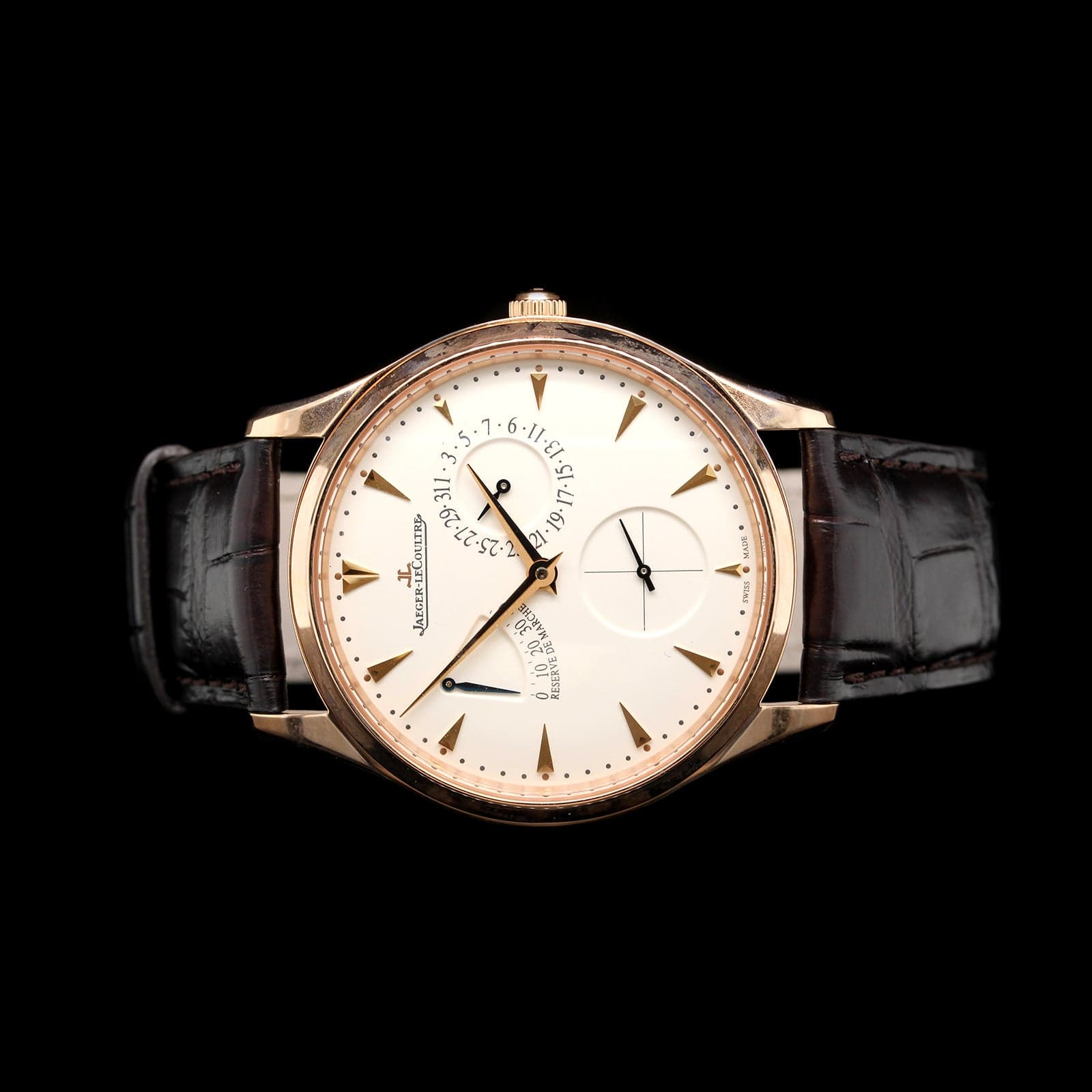 Jaeger-LeCoultre 18K Rose Gold Reserve Estate Wristwatch