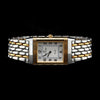 Jaeger LeCoultre Steel and 18K Yellow Gold Estate Reverso Classic Wristwatch.