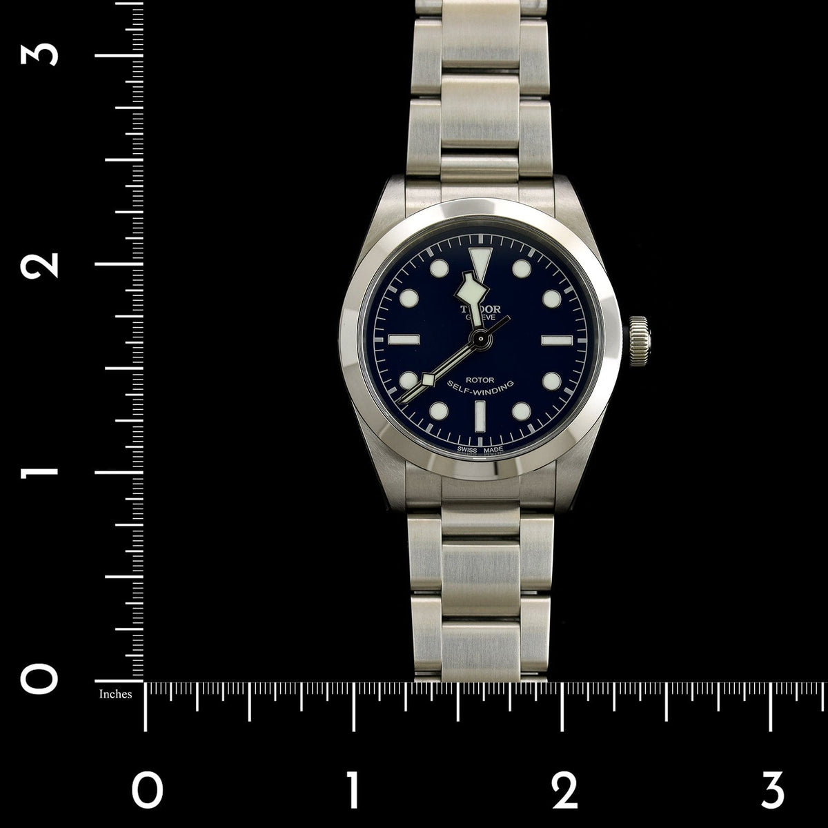 Tudor Steel Estate Black Bay Wristwatch