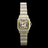 Cartier Steel and 18K Yellow Gold Estate Mini Santos Wristwatch