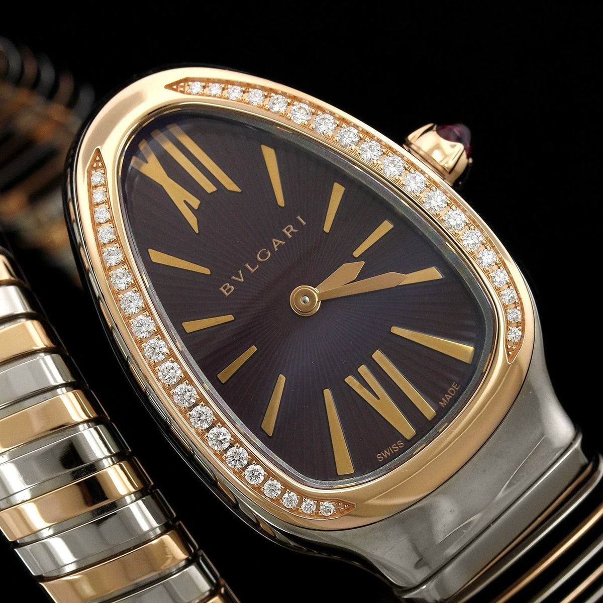 Bulgari Estate Serpenti Diamond Tubogas Watch