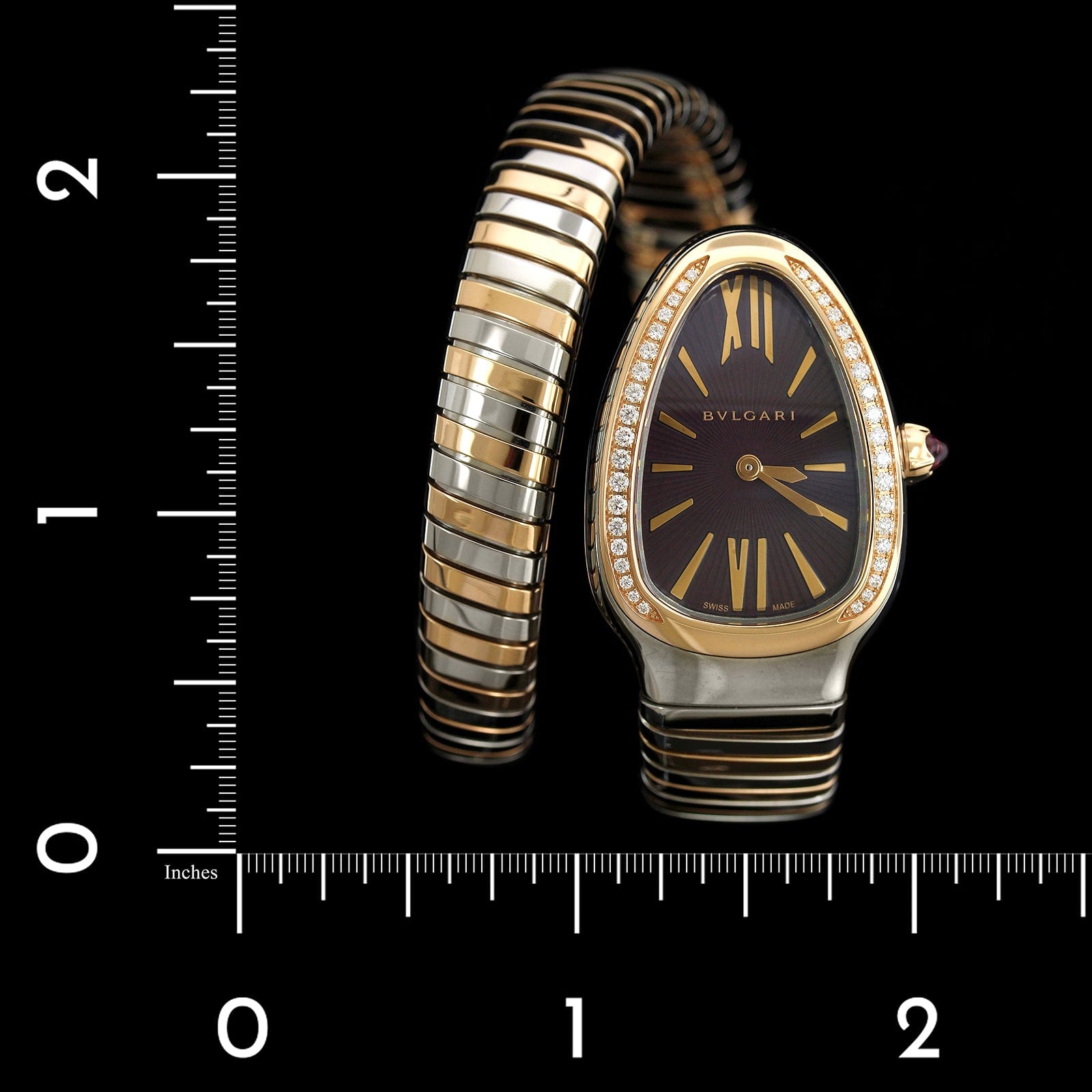 Bulgari Estate Serpenti Diamond Tubogas Watch