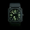 Bell & Ross Black Ceramic Estate Nightlum Wristwatch