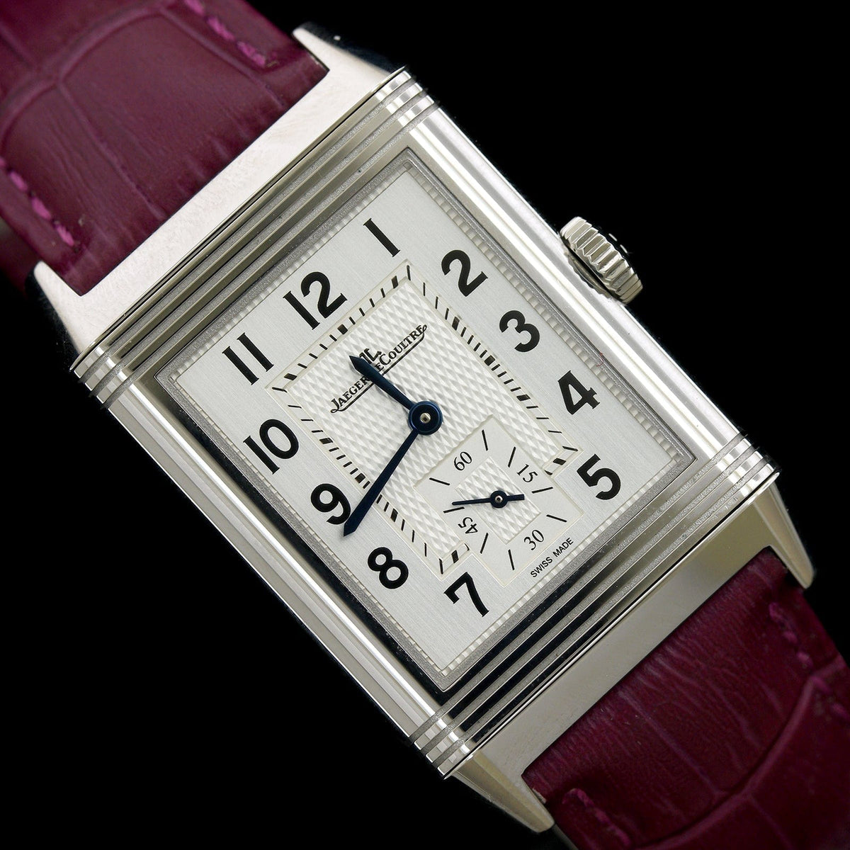 Jaeger LeCoultre Steel Estate Classis Reverso Wristwatch Long s