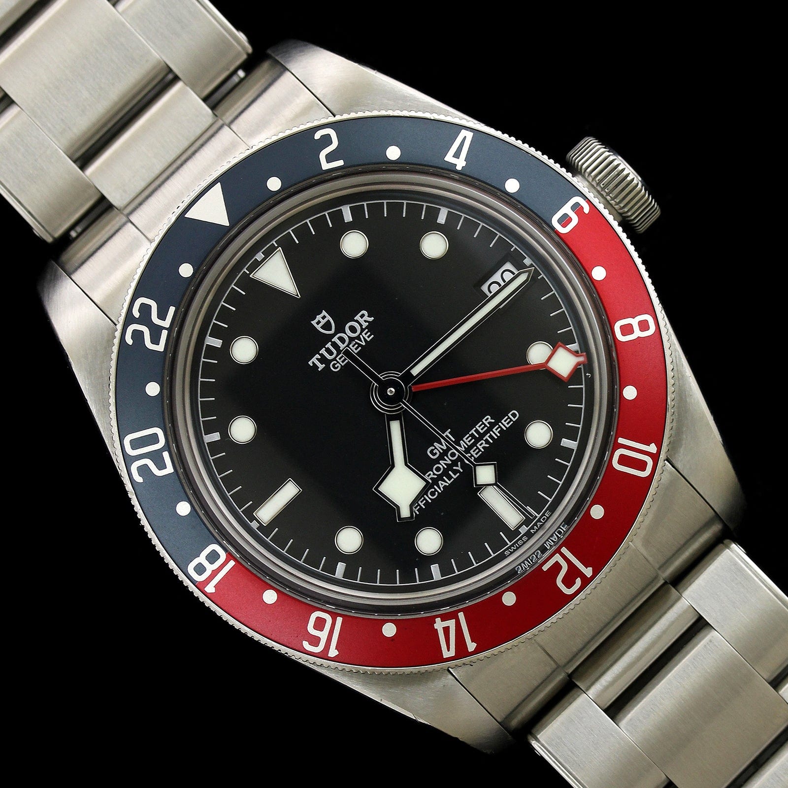 Tudor Steel Estate Black Bay GMT Wristwatch