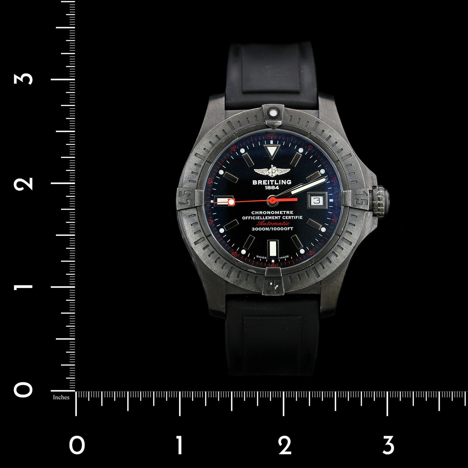 Breitling Steel Estate and Black PVD Avenger Seawolf Wristwatch