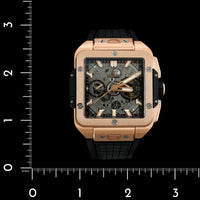 Hublot 18K Rose Gold Estate Hublot Square Bang Unico King Wristwatch