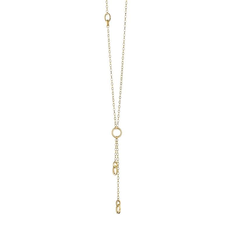 18K Yellow Gold Small Belcher Charm Enhancer Chain