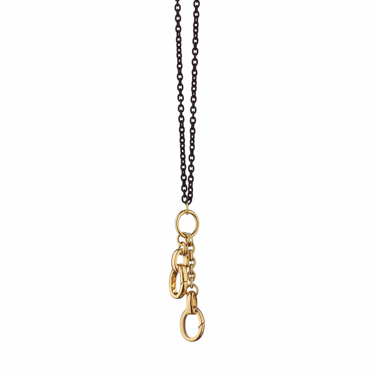 18K Yellow Gold and Steel Enhancer Belcher Chain