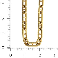 18K Yellow Gold Elongated Mariner Chain, 18k yellow gold, Long's Jewelers