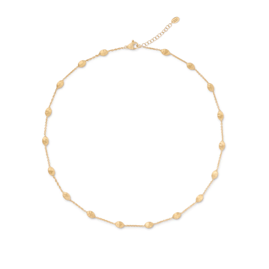 Marco Bicego Siviglia 18K Yellow Gold Bead Station Necklace