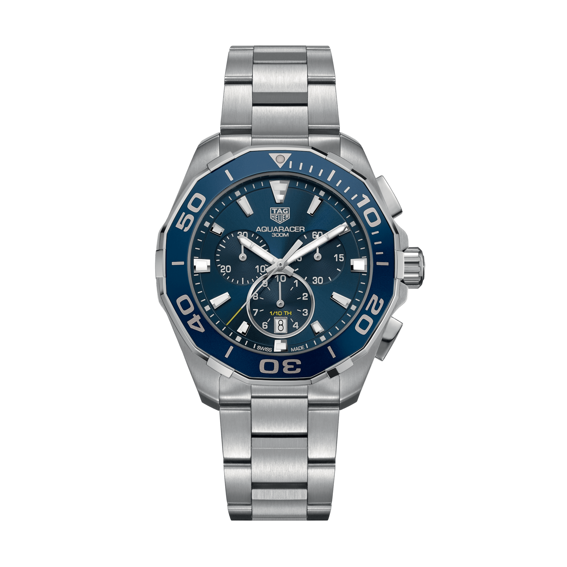 TAG Heuer Aquaracer Chronograph Blue Steel CAY111B.BA0927 Long s