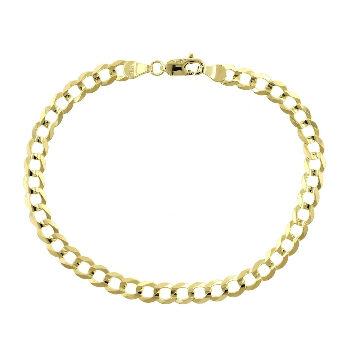 14K Yellow Gold Curb Link Bracelet