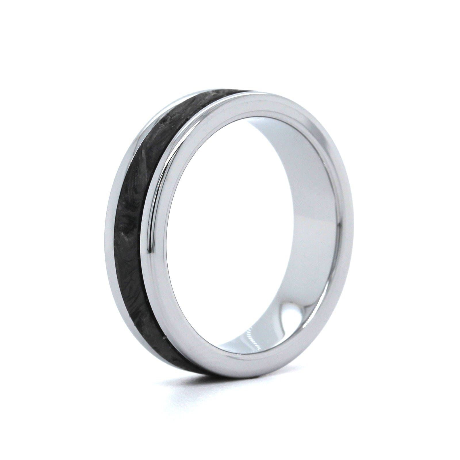 Gray Tungsten with Carbon Fiber Center Band