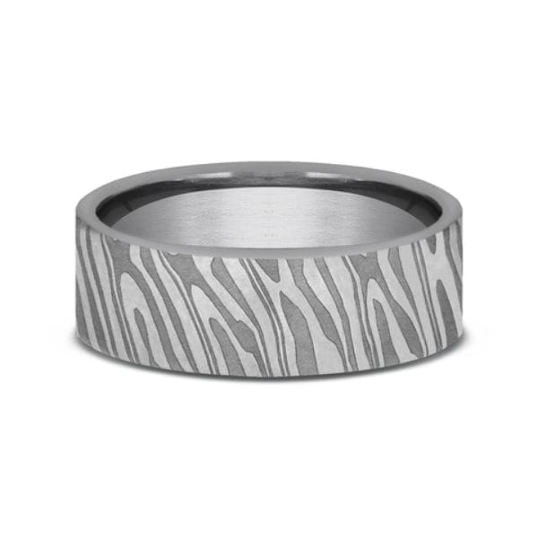 Tamascus Tiger Stripe Pattern Band, Tamascus, Long's Jewelers