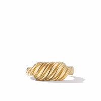 Sculpted Cable Contour Ring in 18K Yellow Gold