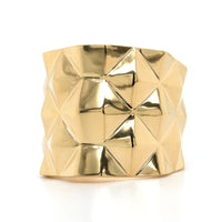 Cadar 18K Yellow Gold Wide Geometric Link Python Ring