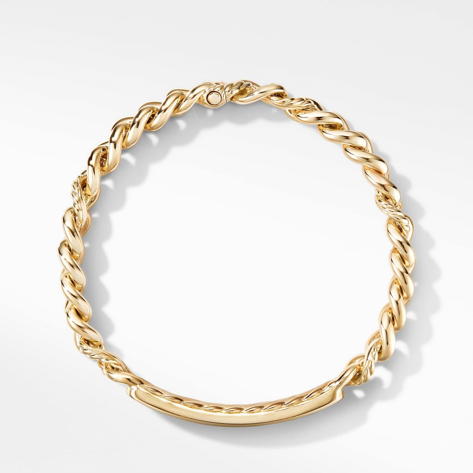 Belmont Curb Link ID Bracelet in 18K Yellow Gold