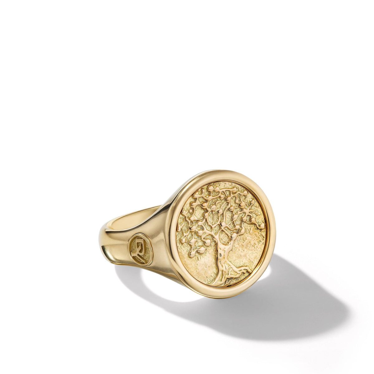 Life and Death Duality Signet Ring in 18K Yellow Gold