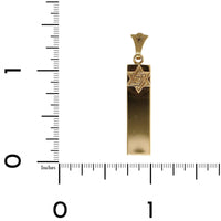 14K Yellow Gold Mezuzah Pendant