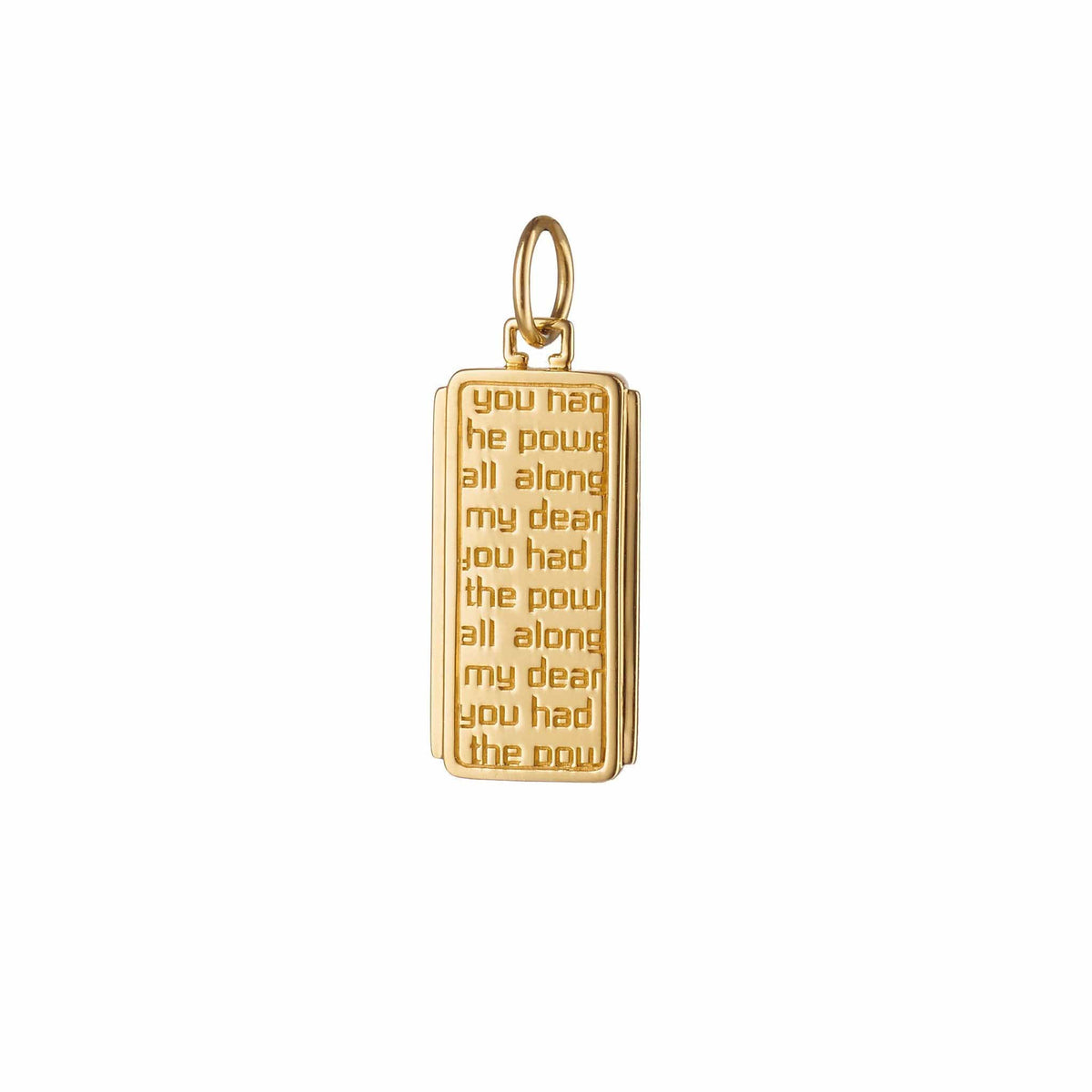 18K Yellow Gold Dorothy Medallion Charm