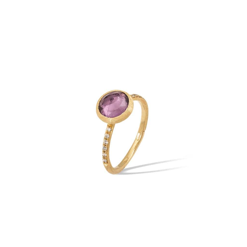 Jaipur 18K Yellow Gold Amethyst Ring, yellow gold, Long's Jewelers