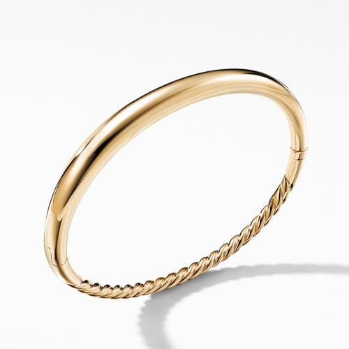 Pure Form Smooth Bracelet in 18K Gold, 6.5mm