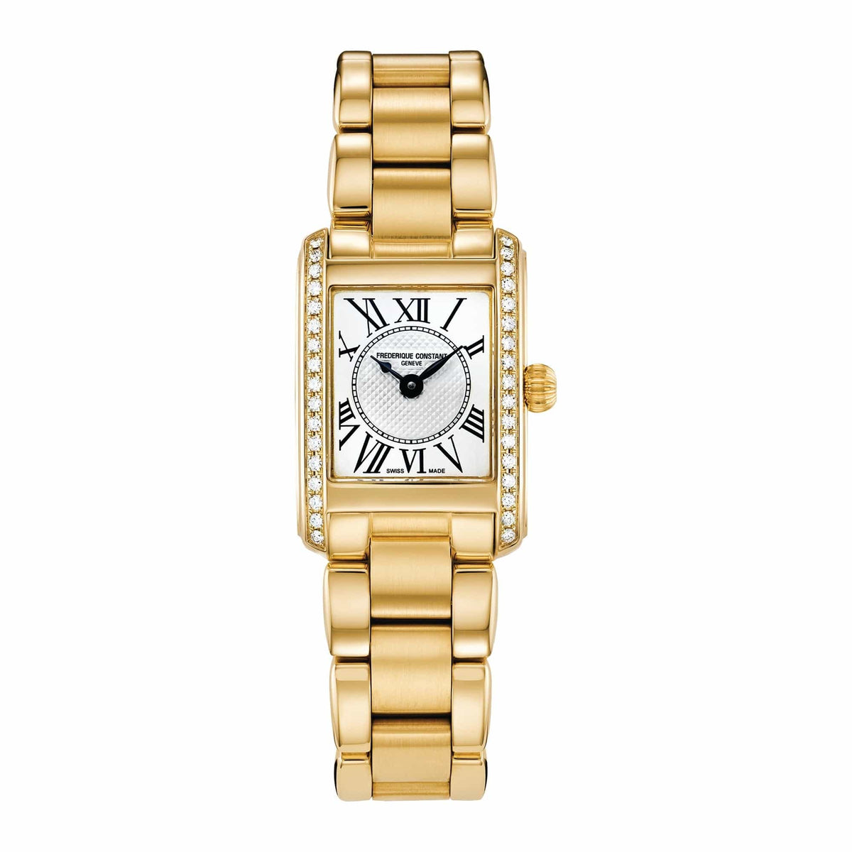 Frederique Constant Carree Quartz Yellow Gold Plate FC-200MCD15B