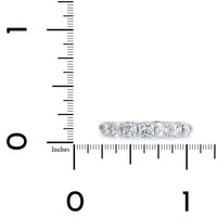 Platinum Cushion Cut Diamond 7 Stone Band