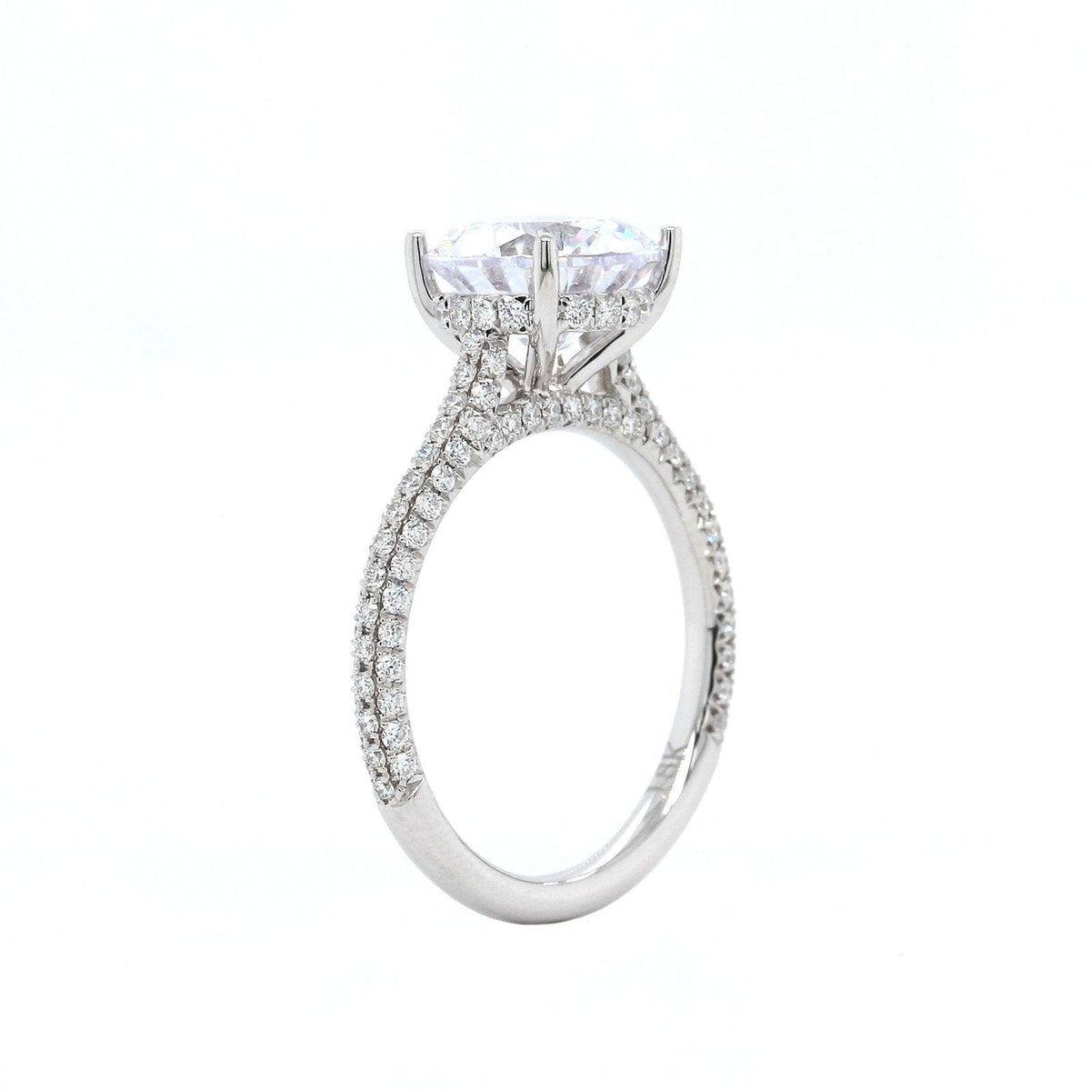 Diamond Engagement Ring Setting 5/8 ct tw Round 14K White Gold | Jared