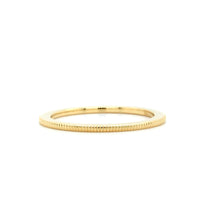 18K Yellow Gold Spacer with Milgrain Band