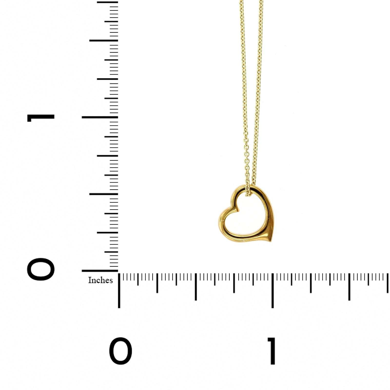 14K Yellow Gold Heart Pendant