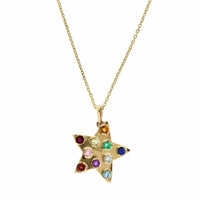 Lupe Rainbow Star Necklace