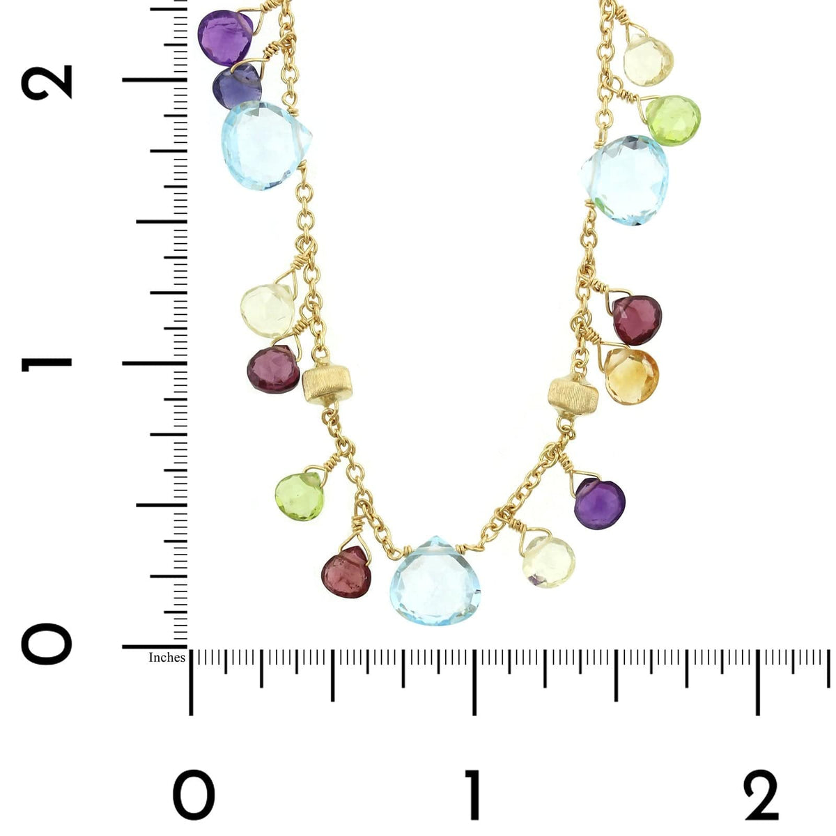 Pre-owned Paradise Chain Necklace Multicolor