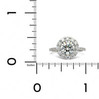 Platinum Diamond Halo Engagement Ring, Platinum, Long's Jewelers