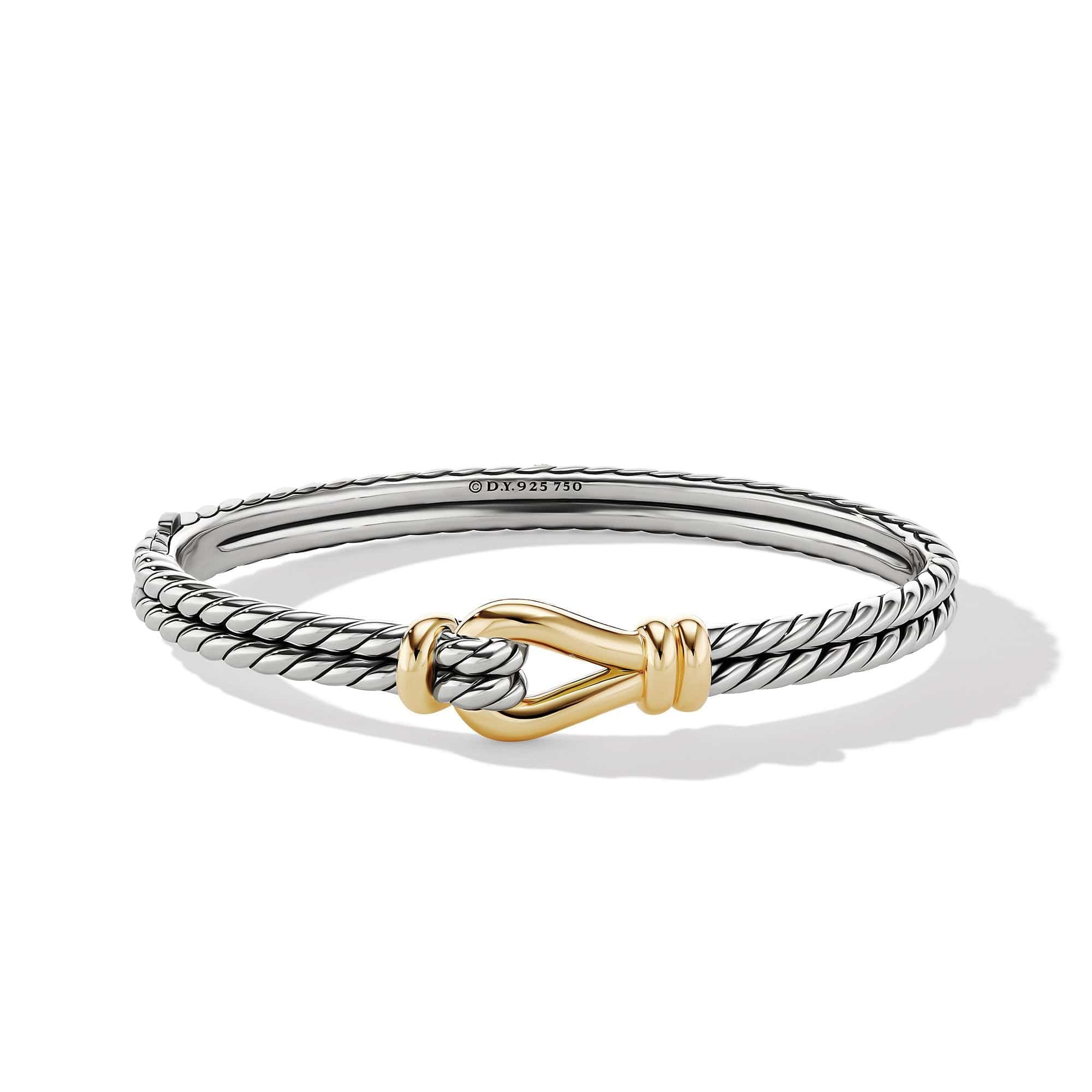 Thoroughbred Loop Bracelet with 18K Yellow Gold