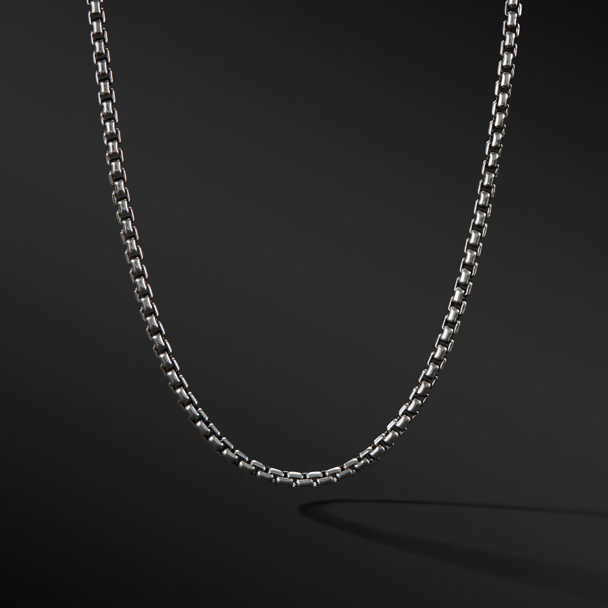 Box Chain Necklace in Sterling Silver, 2.7mm