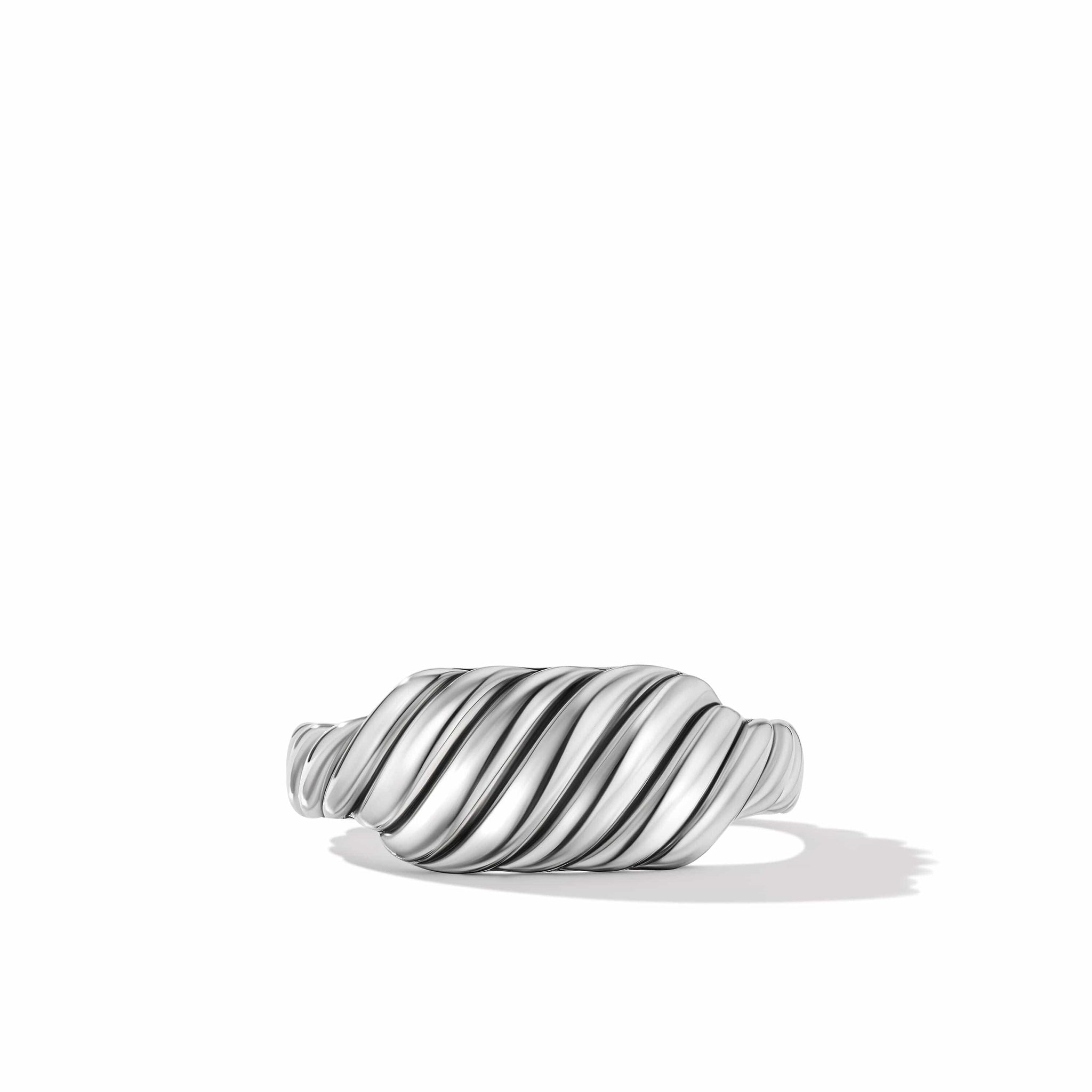 Sculpted Cable Contour Ring in Sterling Silver