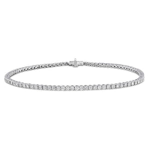 18K White Gold Diamond Tennis Bracelet