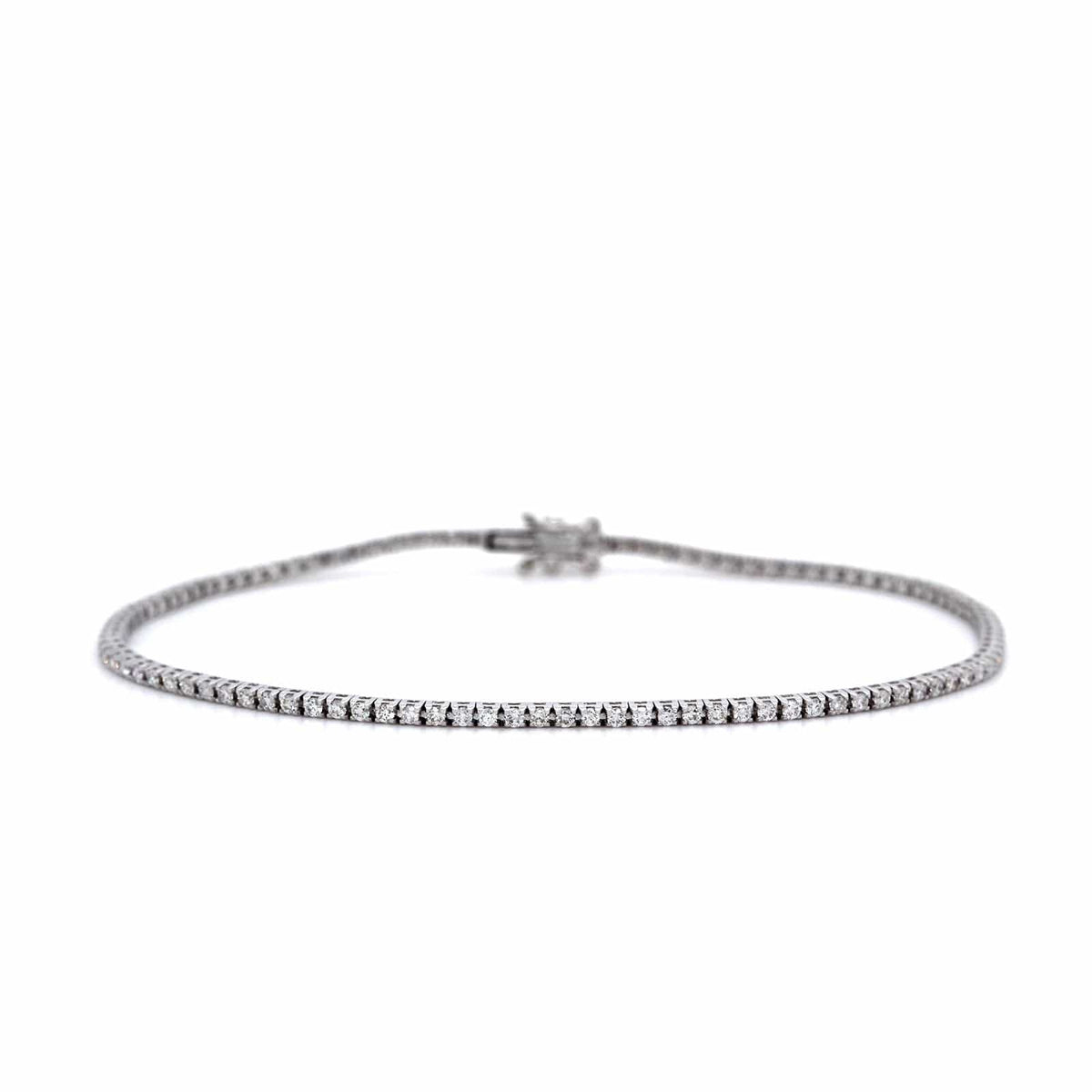 18K White Gold Diamond Tennis Bracelet