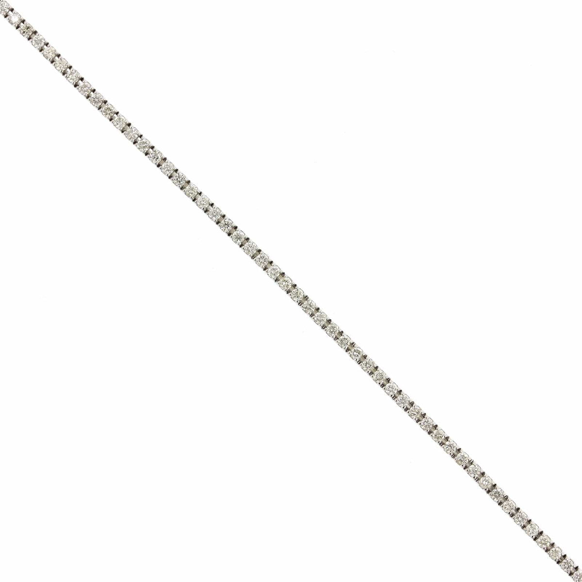 18K White Gold Diamond Tennis Bracelet